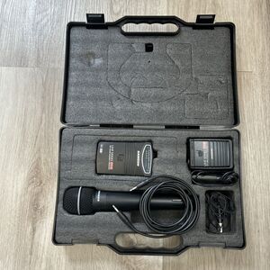 Samson UHF Series One Wireless Q Mic Microphone Receiver Transmitter Case Tested